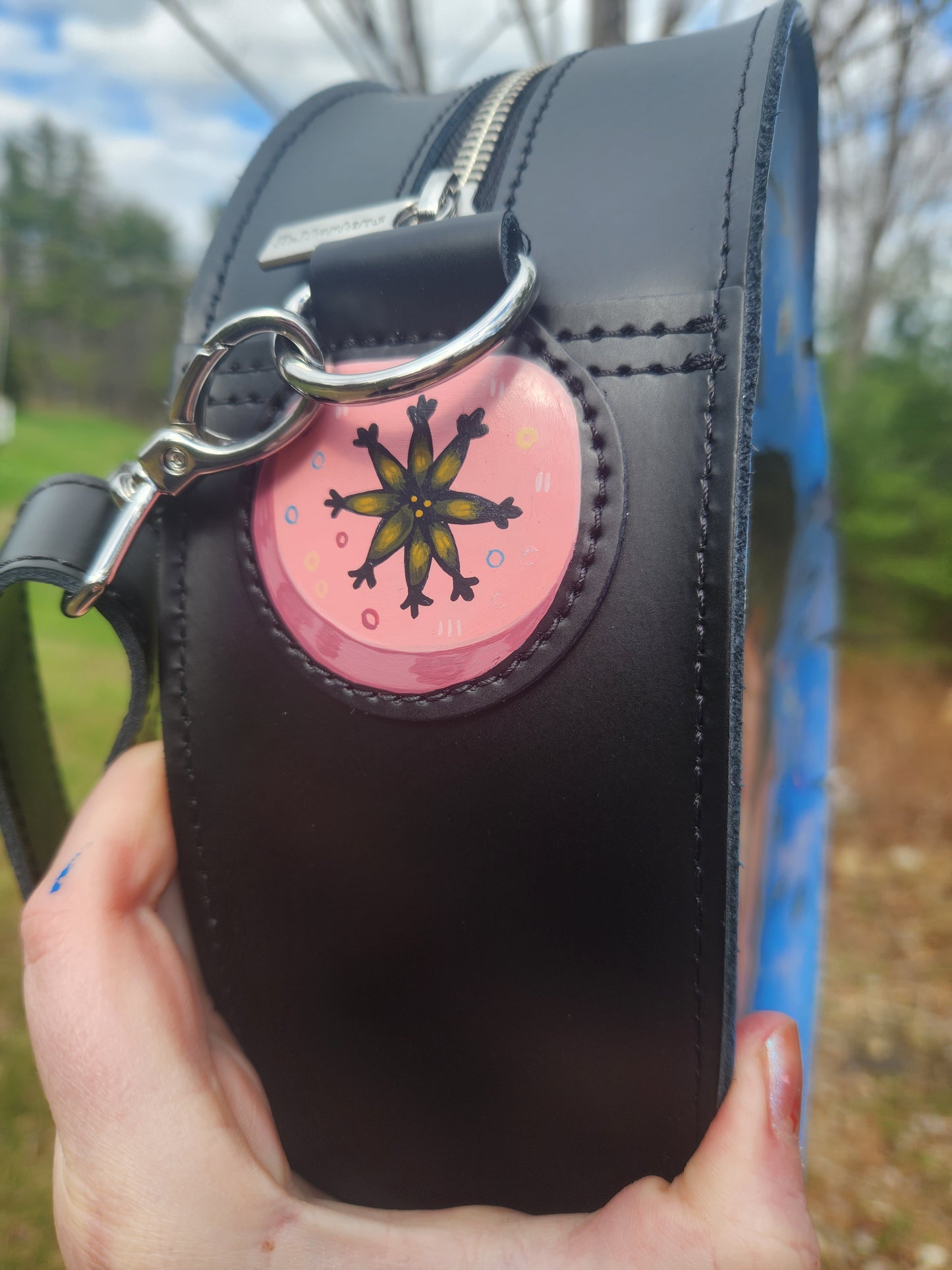 Scorpion Vampire Leather Heart Bag