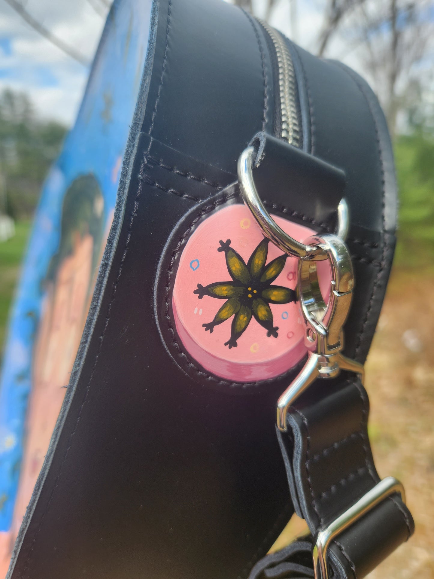Scorpion Vampire Leather Heart Bag