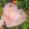 Pear Glance Leather Heart Bag