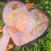 Pear Glance Leather Heart Bag