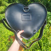 Pear Glance Leather Heart Bag