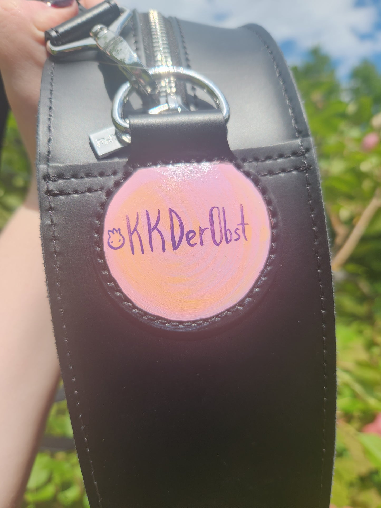 I Think I'll Stay In Leather Heart Bag Original
