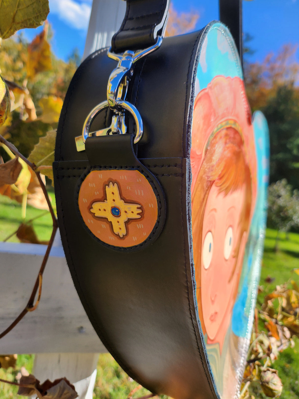 In the Valley Leather Heart Bag
